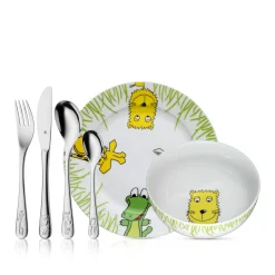 WMF Teller|Kindergeschirr|Kindergeschirr-Set Safari, 6-teilig