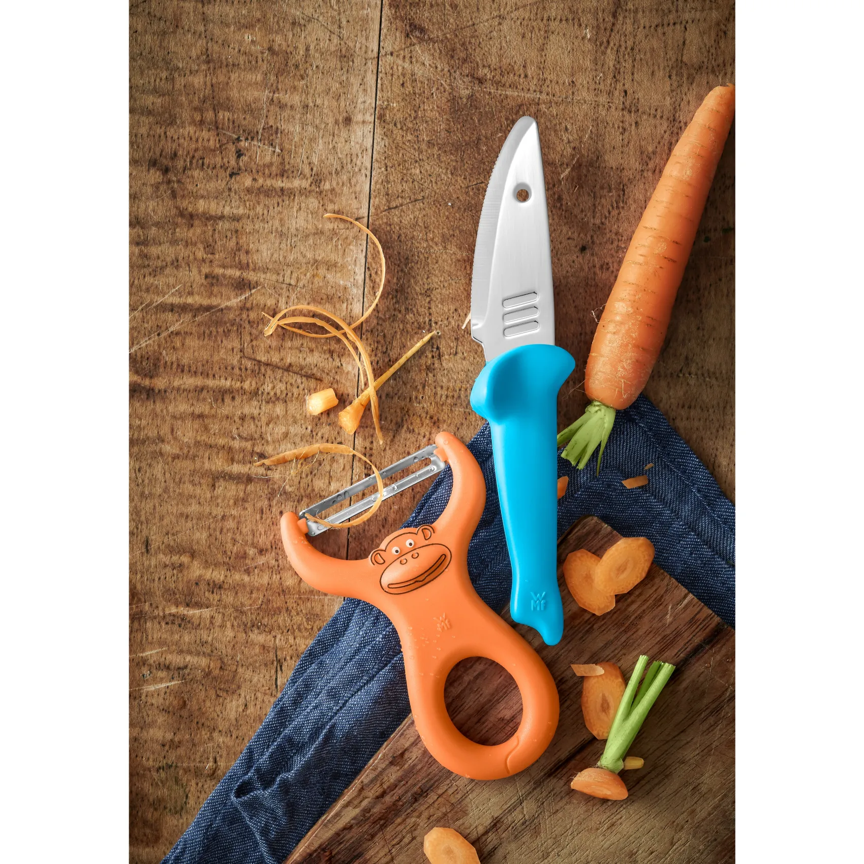 WMF Küchenutensilien|Weitere Küchenmesser|Kinderkoch-Set mit Gemüseschäler und Messer, 2-teilig