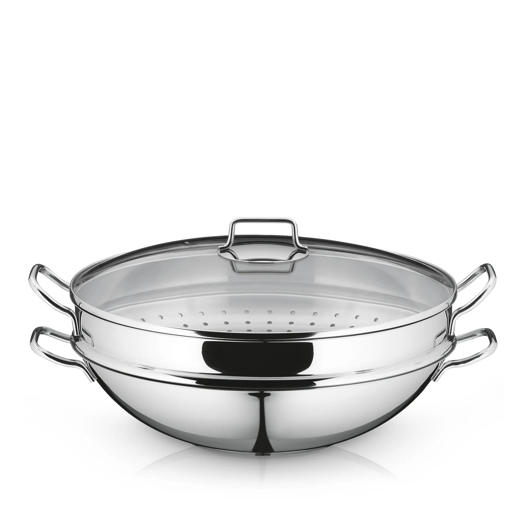 WMF Woks|Macao Wok-Set, 36 cm, 4-teilig