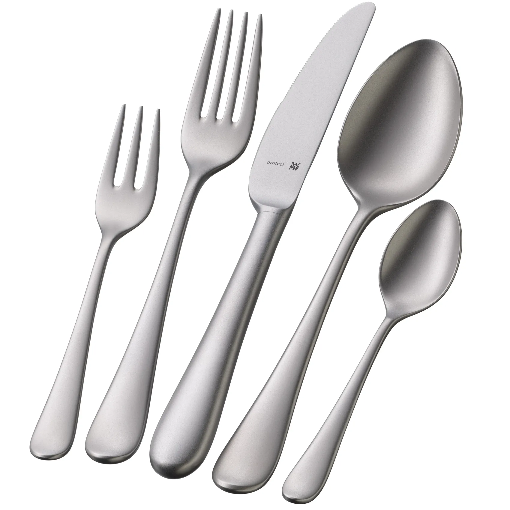 WMF Servierbestecke|Merit Salatbesteck, 2-teilig, sandgestrahlt