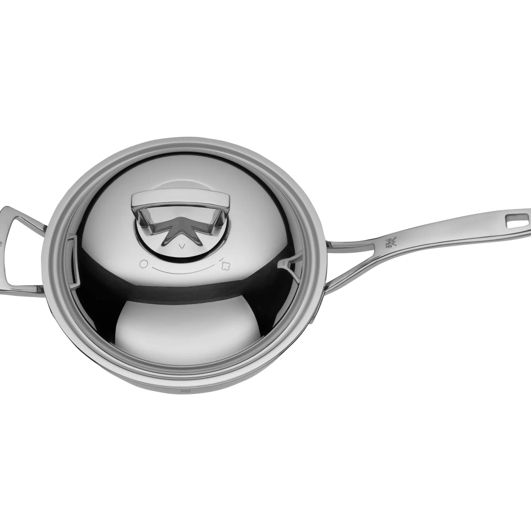 WMF Woks|Pfannen Mit Deckel|Multiply Wok mit Edelstahldeckel, 28 cm