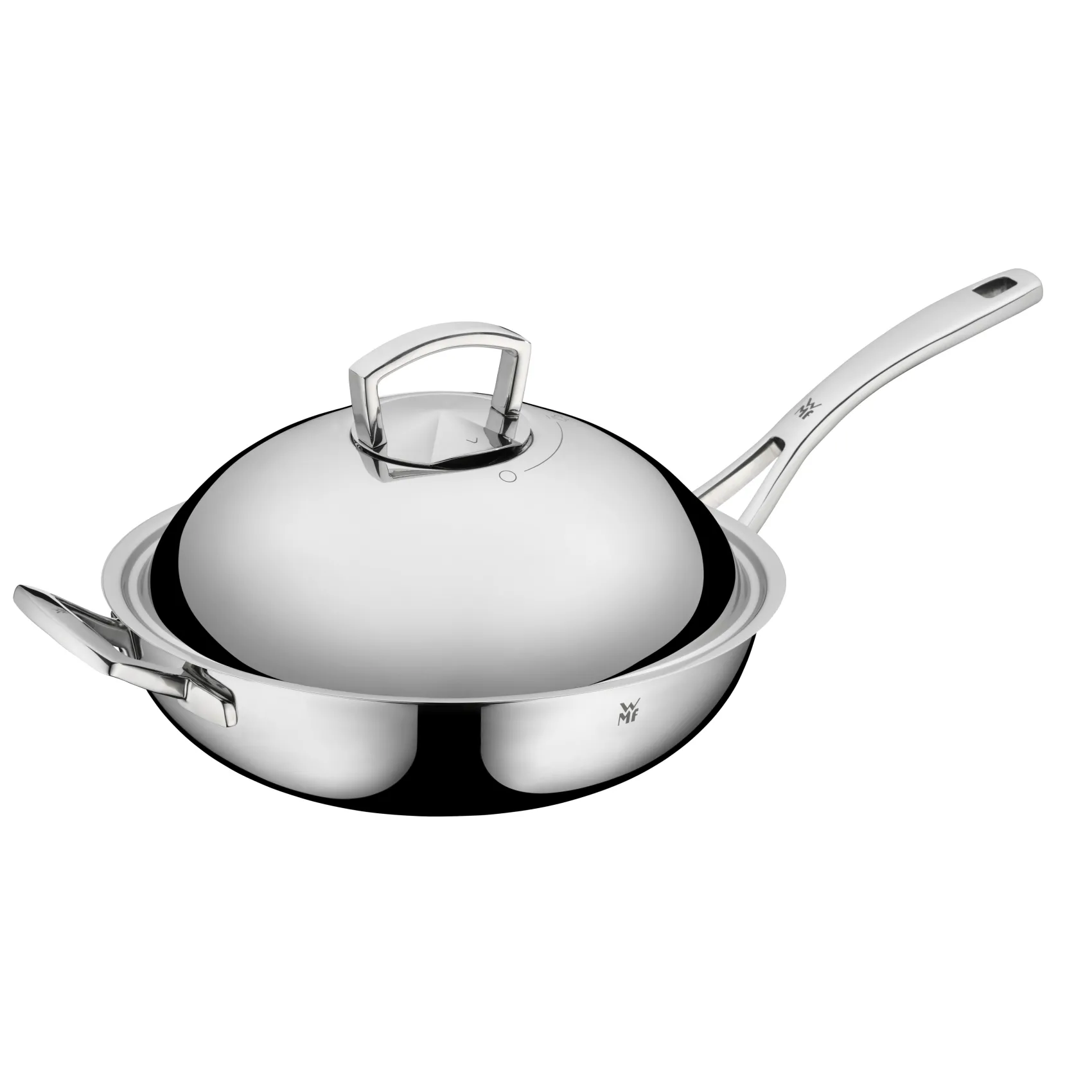 WMF Woks|Pfannen Mit Deckel|Multiply Wok mit Edelstahldeckel, 32 cm