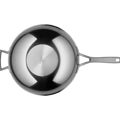 WMF Woks|Pfannen Mit Deckel|Multiply Wok mit Edelstahldeckel, 32 cm