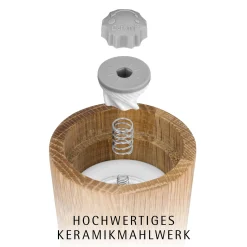 WMF Salz- & Pfeffermühlen|Gewürzmühlen|Nature Gewürzmühlen-Set, 2-teilig
