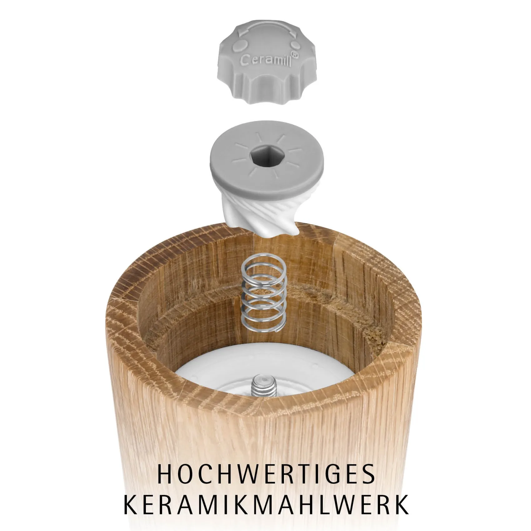 WMF Salz- & Pfeffermühlen|Gewürzmühlen|Nature Gewürzmühlen-Set, 2-teilig