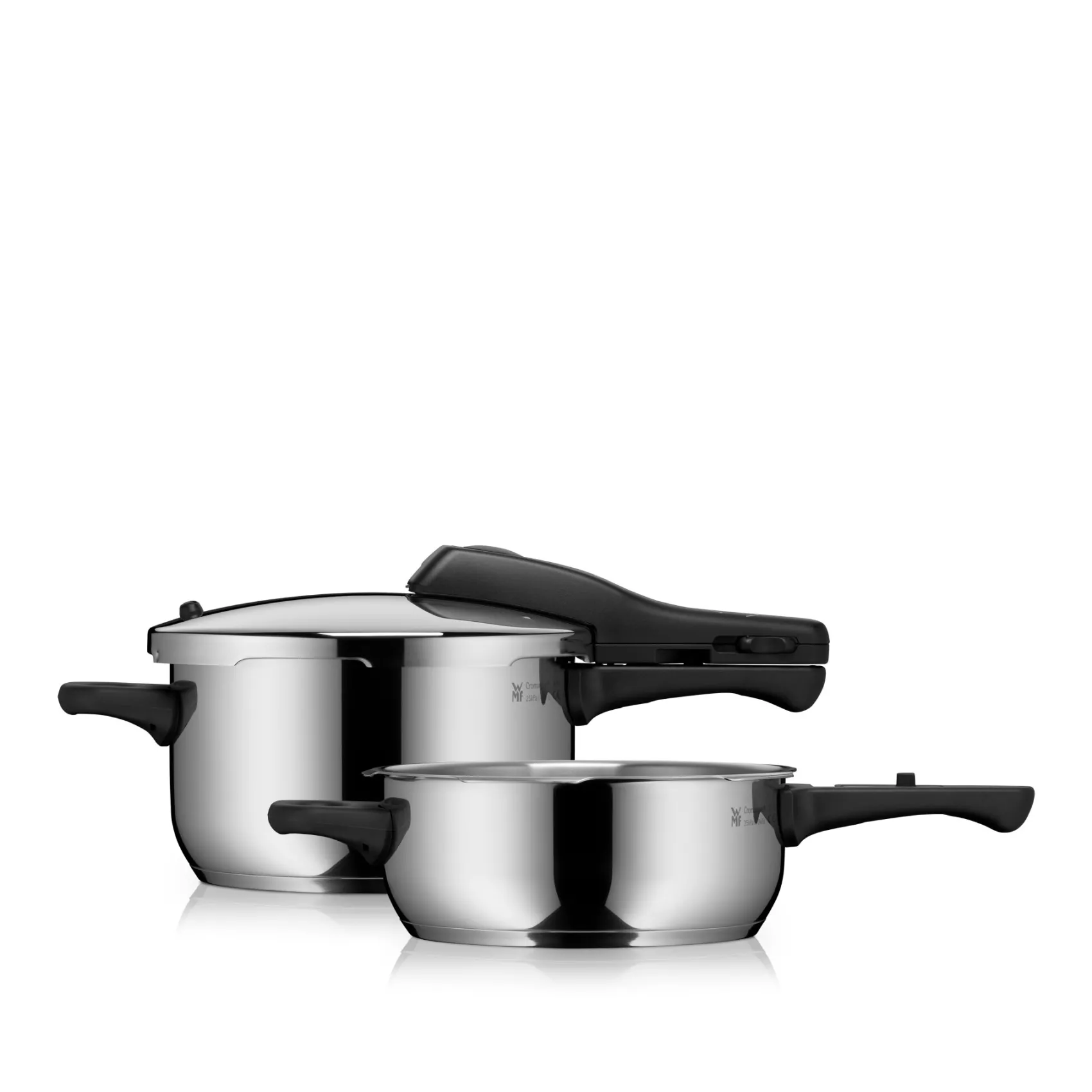 WMF Schnellkochtöpfe|Induktionstöpfe|Perfect One Pot Schnellkochtopf-Set, 22 cm, 4,5 und 3,0 Liter