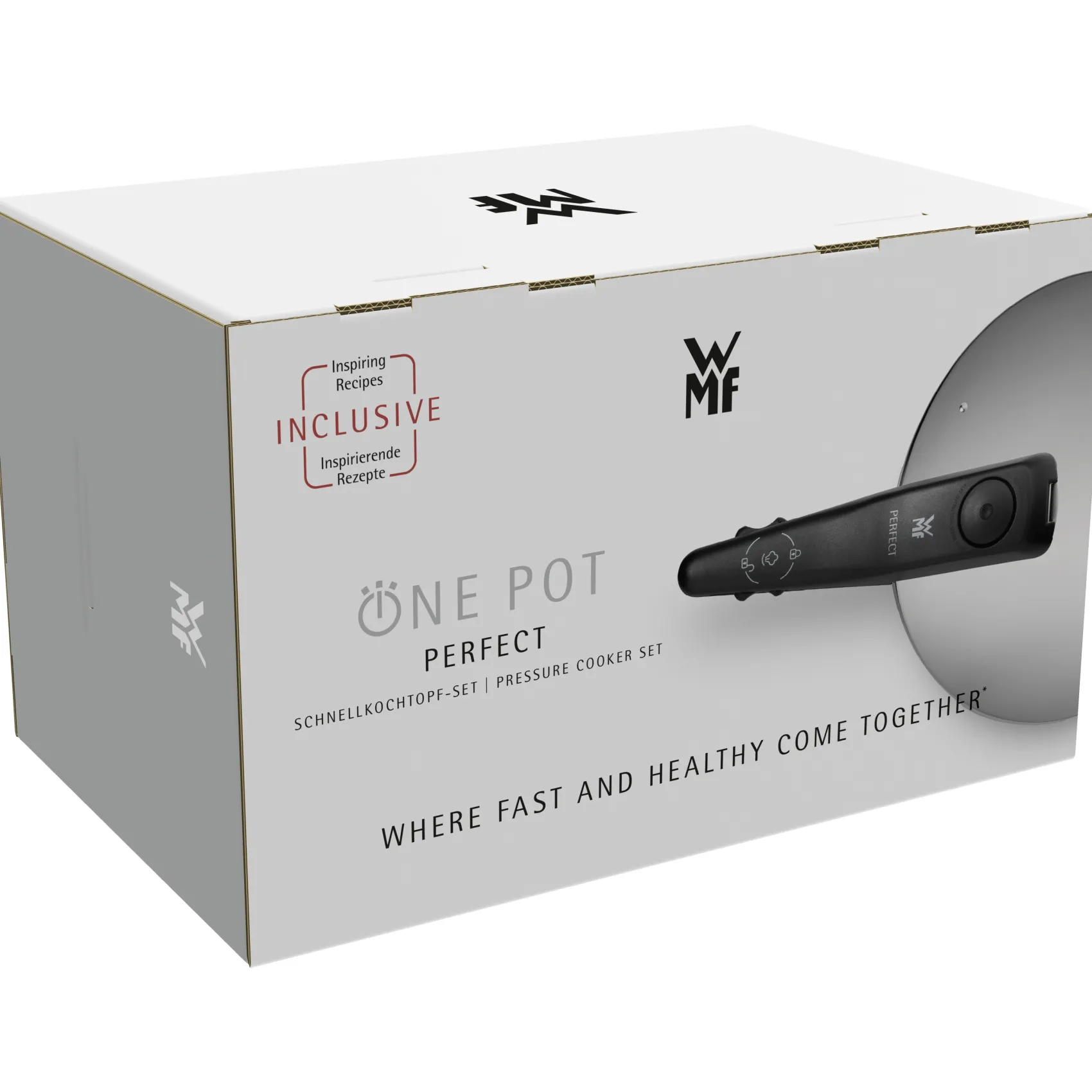 WMF Schnellkochtöpfe|Induktionstöpfe|Perfect One Pot Schnellkochtopf-Set, 22 cm, 4,5 und 3,0 Liter