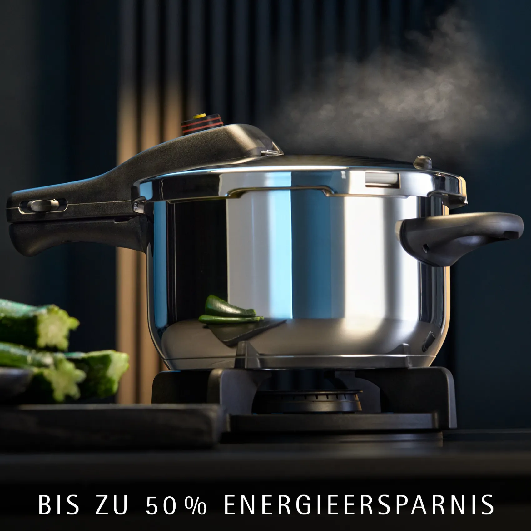 WMF Schnellkochtöpfe|Induktionstöpfe|Perfect One Pot Schnellkochtopf-Set, 22 cm, 3 & 4,5 L, stapelbar, mit Dämpfeinsatz