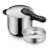 WMF Schnellkochtöpfe|Induktionstöpfe|Perfect Plus One Pot Schnellkochtopf mit Dampfgareinsatz, 22 cm, 6,5 Liter