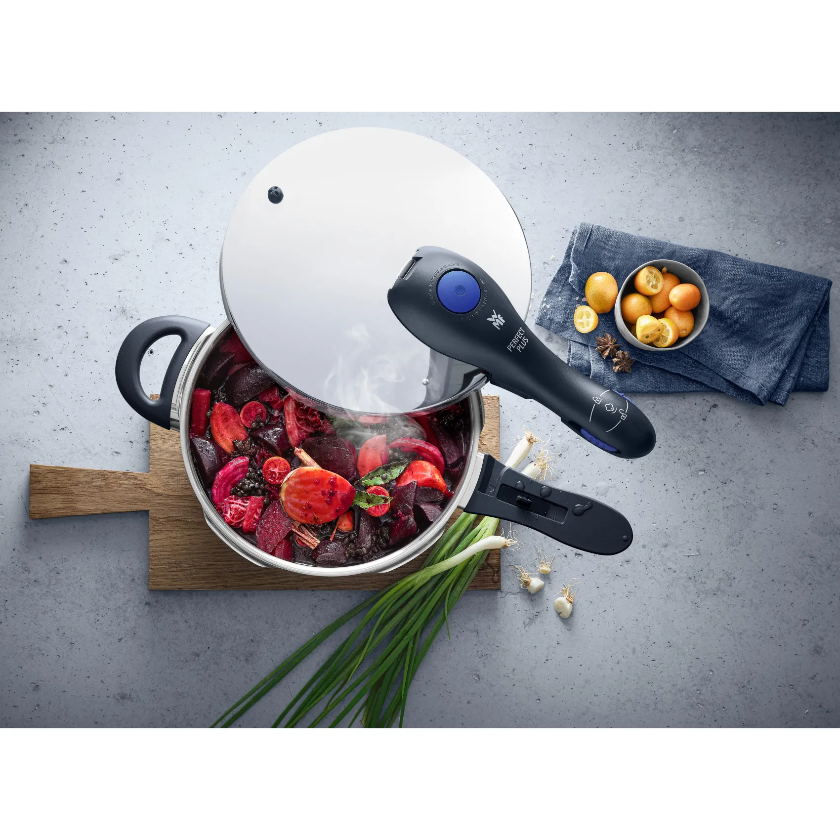 WMF Induktionstöpfe|Schnellkochtöpfe|Perfect Plus One Pot Schnellkochtopf, 22 cm, 8,5 Liter