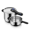 WMF Schnellkochtöpfe|Topfsets|Perfect Plus One Pot Schnellkochtopf-Set, 22 cm, 6,5 und 3,0 Liter
