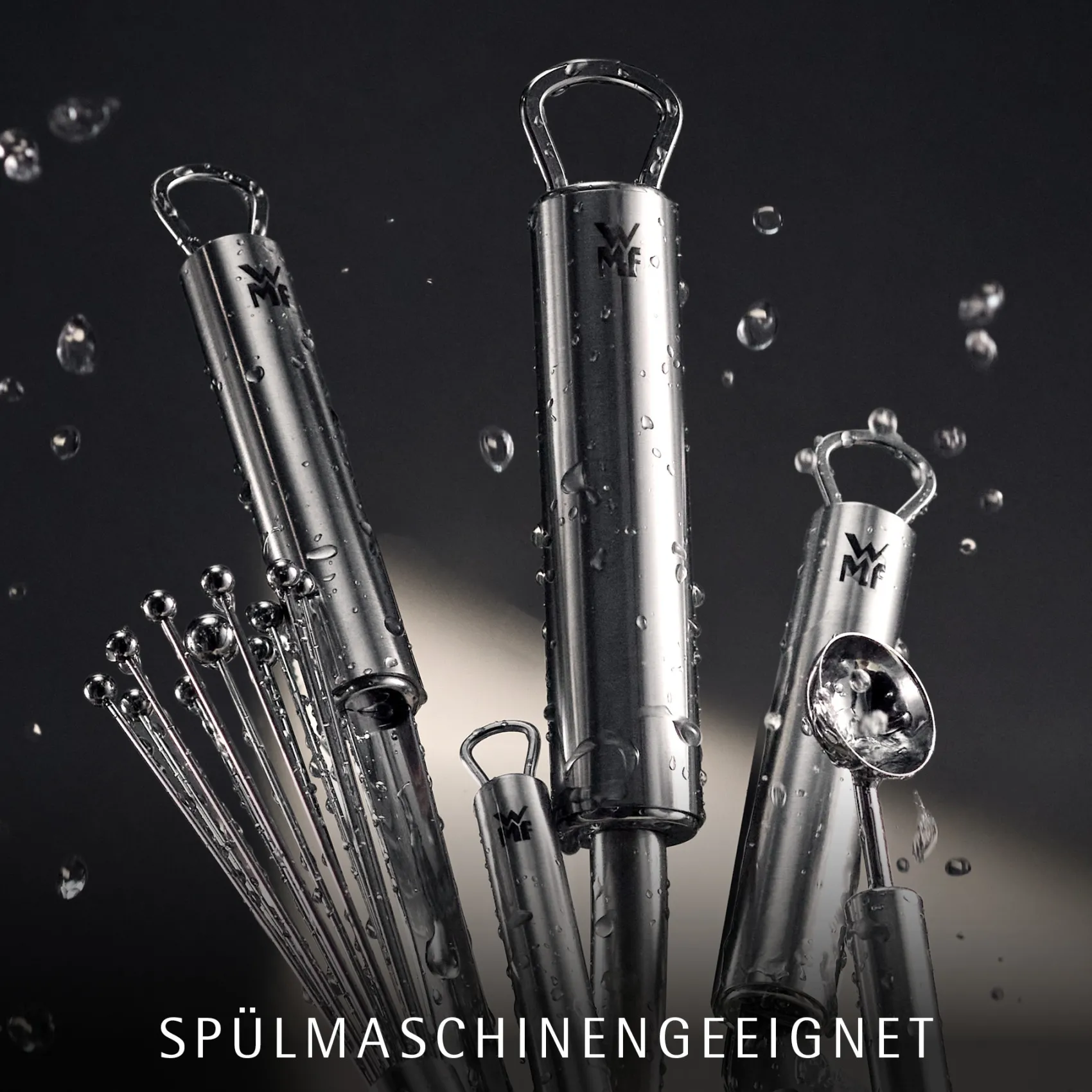 WMF Schneebesen|Küchenhelfer-Sets|Profi Plus Schneebesen-Set, 3-teilig