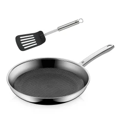 WMF Küchenutensilien|Induktionspfannen|Profi Resist Stielpfanne mit Pfannenwender, 28 cm