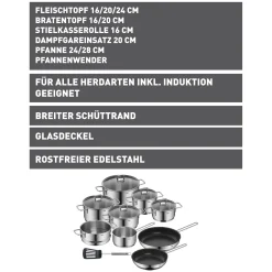 WMF Topfsets|Silit Alicante Kochgeschirr-Set, 10-teilig