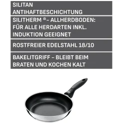WMF Induktionspfannen|Bratpfannen|Silit Domus Stielpfanne, 24 cm