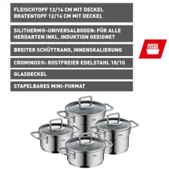WMF Topfsets|Silit Extra Cook Mini Topf Set 4 teilig