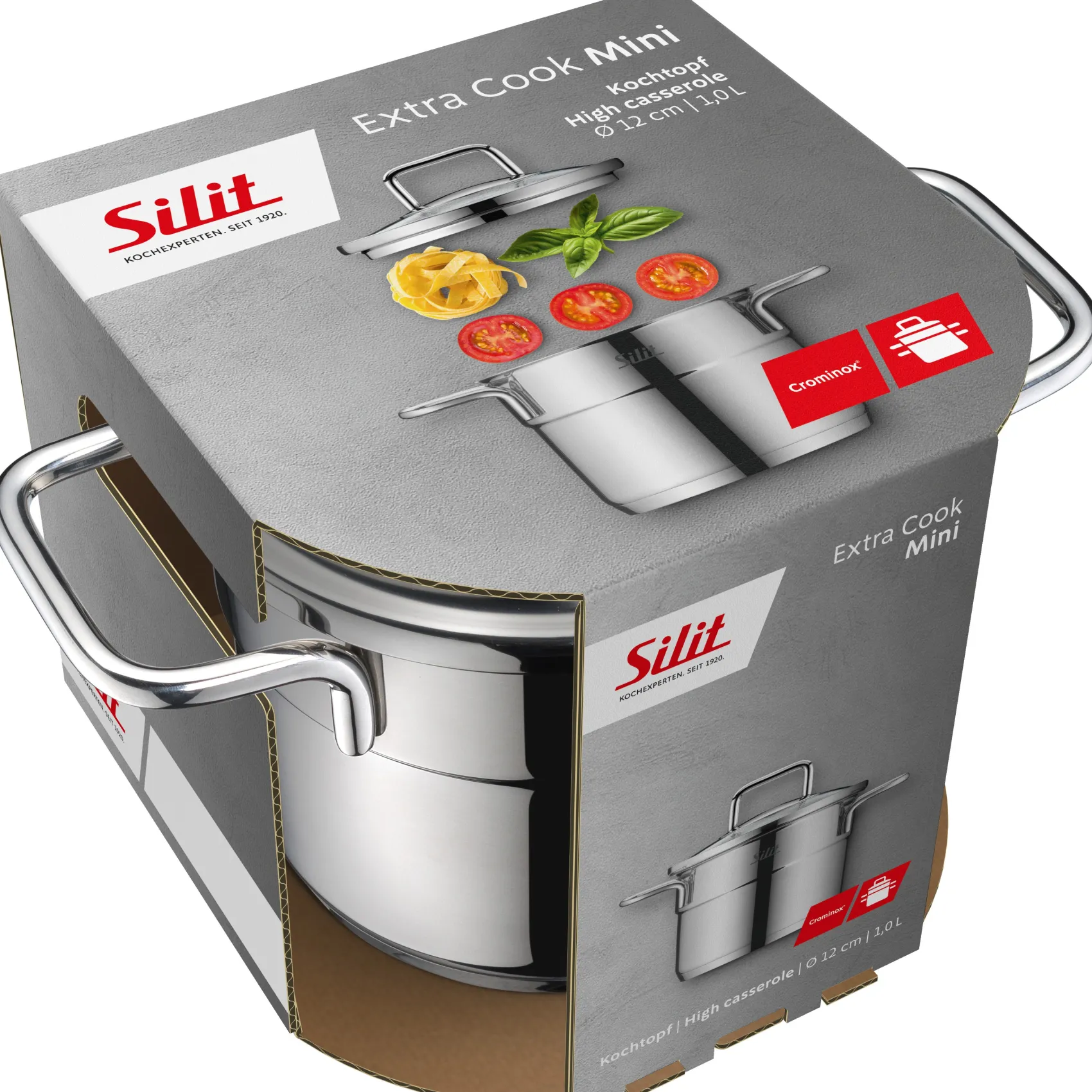 WMF Kochtöpfe|Silit Extra Cook Mini-Kochtopf 12 cm mit Glasdeckel