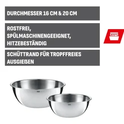WMF Schüsseln|Silit Küchenschüssel-Set, 2-teilig