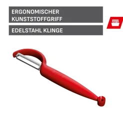 WMF Küchenutensilien|Weitere Küchenmesser|Silit Pelaro Tomaten- und Gemüseschäler, rot