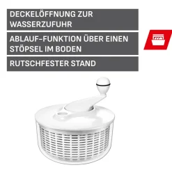 WMF Schüsseln|Silit Salatschleuder, Weiß