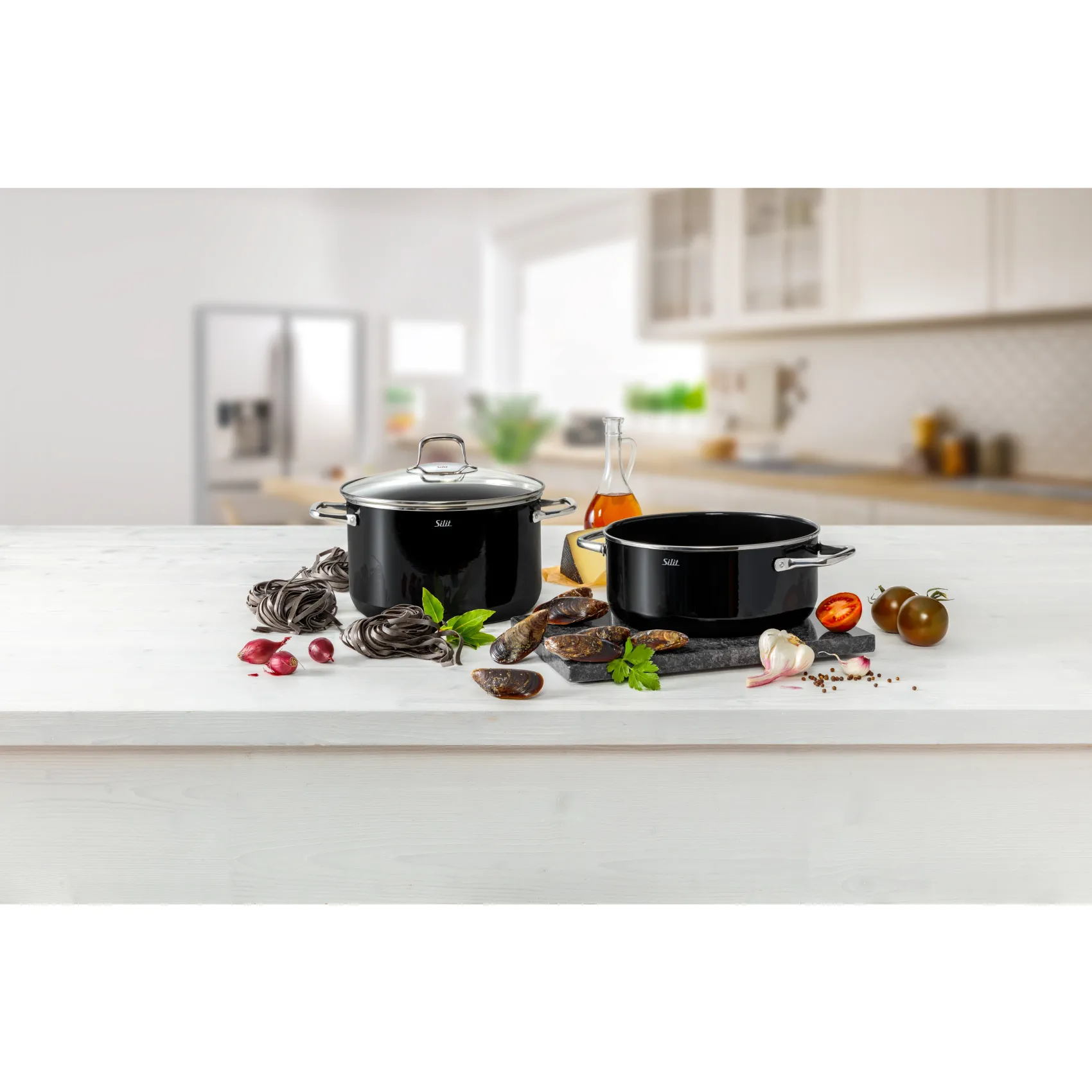 WMF Topfsets|Silit Silargan® Elegance Topf-Set, 4-teilig, Red