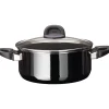 WMF Bratentöpfe|Silit Silargan® Modesto Bratentopf mit Deckel, 24 cm, Black