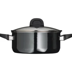 WMF Bratentöpfe|Silit Silargan® Modesto Bratentopf mit Deckel, 24 cm, Black