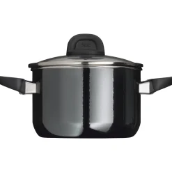 WMF Kochtöpfe|Induktionstöpfe|Silit Silargan® Modesto Kochtopf mit Deckel, 20 cm, Black