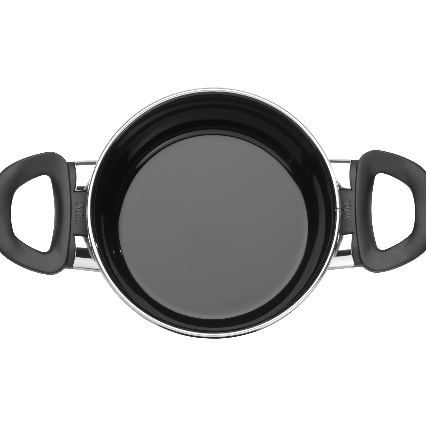 WMF Induktionstöpfe|Kochtöpfe|Silit Silargan® Modesto Kochtopf mit Deckel, 16 cm, Black