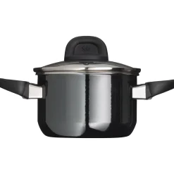 WMF Induktionstöpfe|Kochtöpfe|Silit Silargan® Modesto Kochtopf mit Deckel, 16 cm, Black