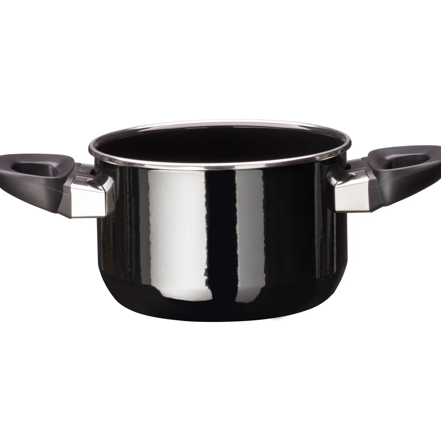 WMF Induktionstöpfe|Kochtöpfe|Silit Silargan® Modesto Kochtopf mit Deckel, 16 cm, Black