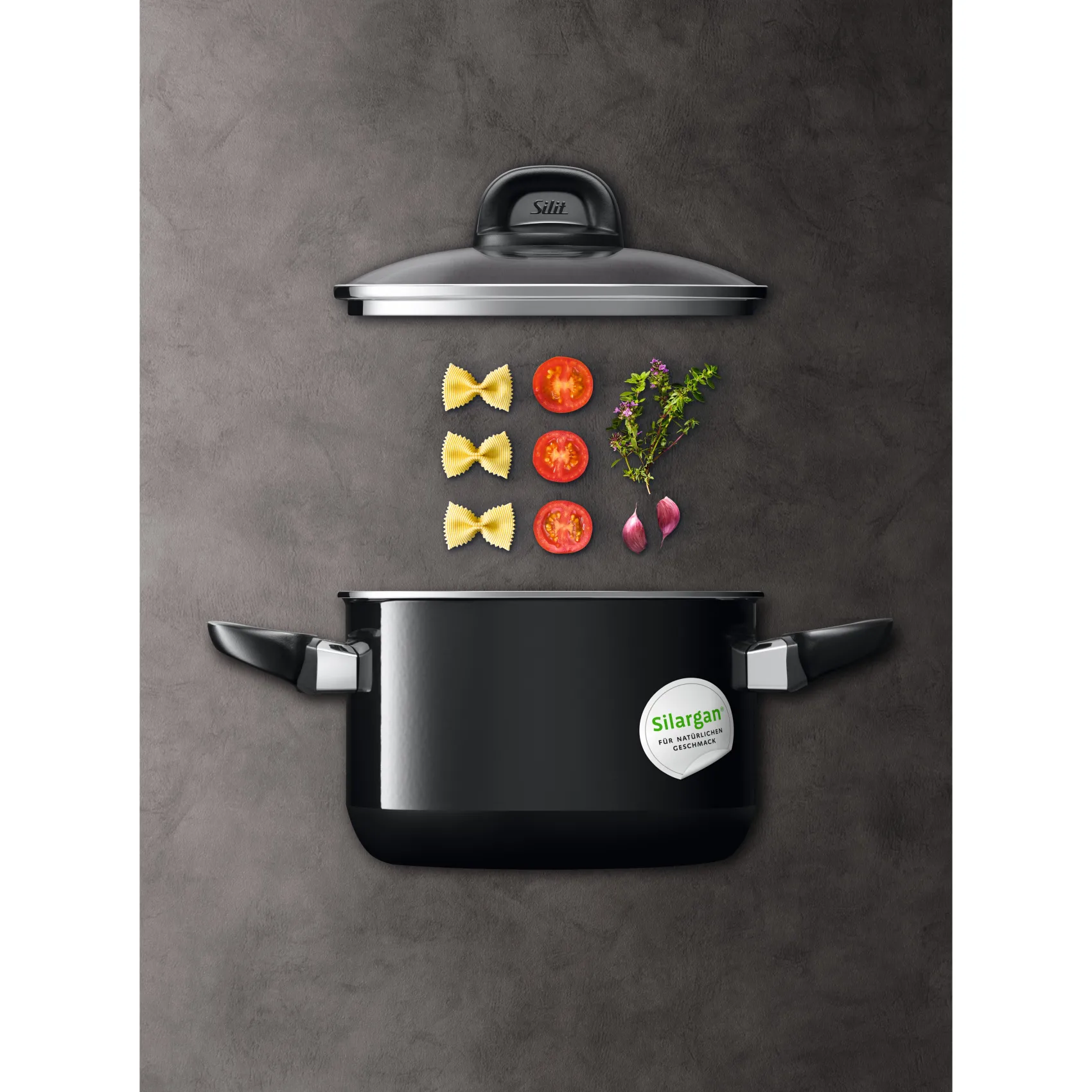 WMF Topfsets|Silit Silargan® Modesto Topf-Set 4-teilig, Black