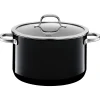 WMF Kochtöpfe|Induktionstöpfe|Silit Silargan® Passion Kochtopf mit Deckel, 24 cm, Black