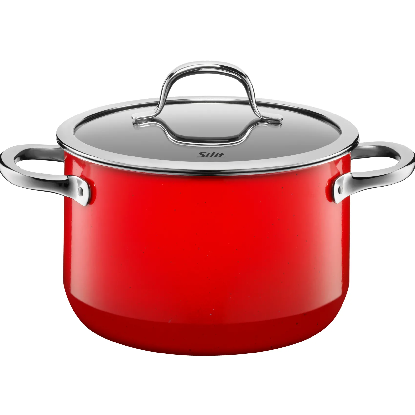 WMF Kochtöpfe|Induktionstöpfe|Silit Silargan® Passion Kochtopf mit Deckel, 20 cm, Red