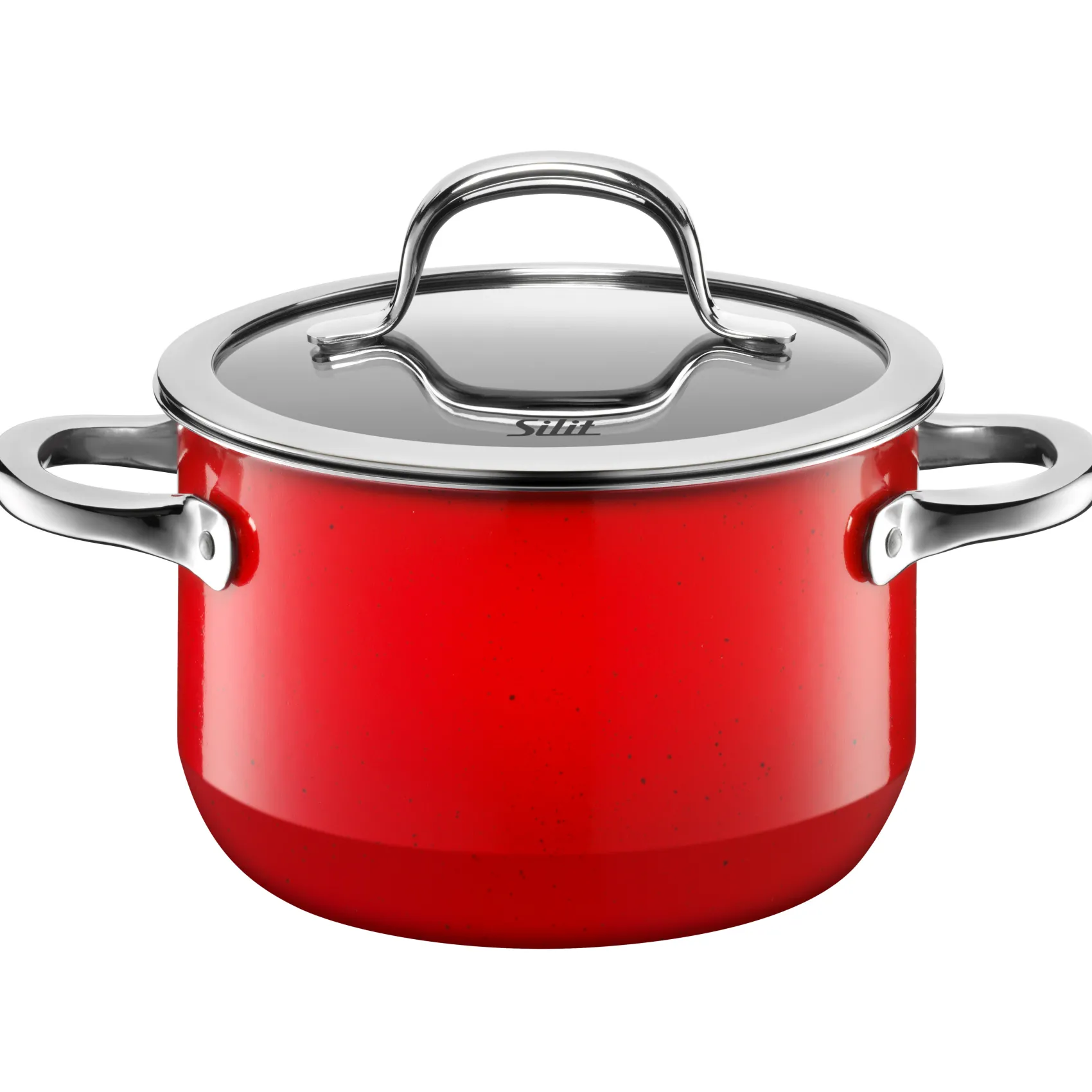 WMF Kochtöpfe|Induktionstöpfe|Silit Silargan® Passion Kochtopf mit Deckel, 16 cm, Red