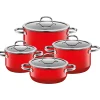 WMF Topfsets|Silit Silargan® Passion Topf-Set, 4-teilig, Red