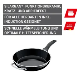WMF Induktionspfannen|Silit Silargan® Professional Stielpfanne hoch, 28 cm, Black