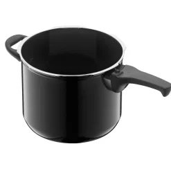 WMF Schnellkochtöpfe|Induktionstöpfe|Silit Silargan® Sicomatic t-Plus Schnellkochtopf 22 cm, 6,5 l, Black