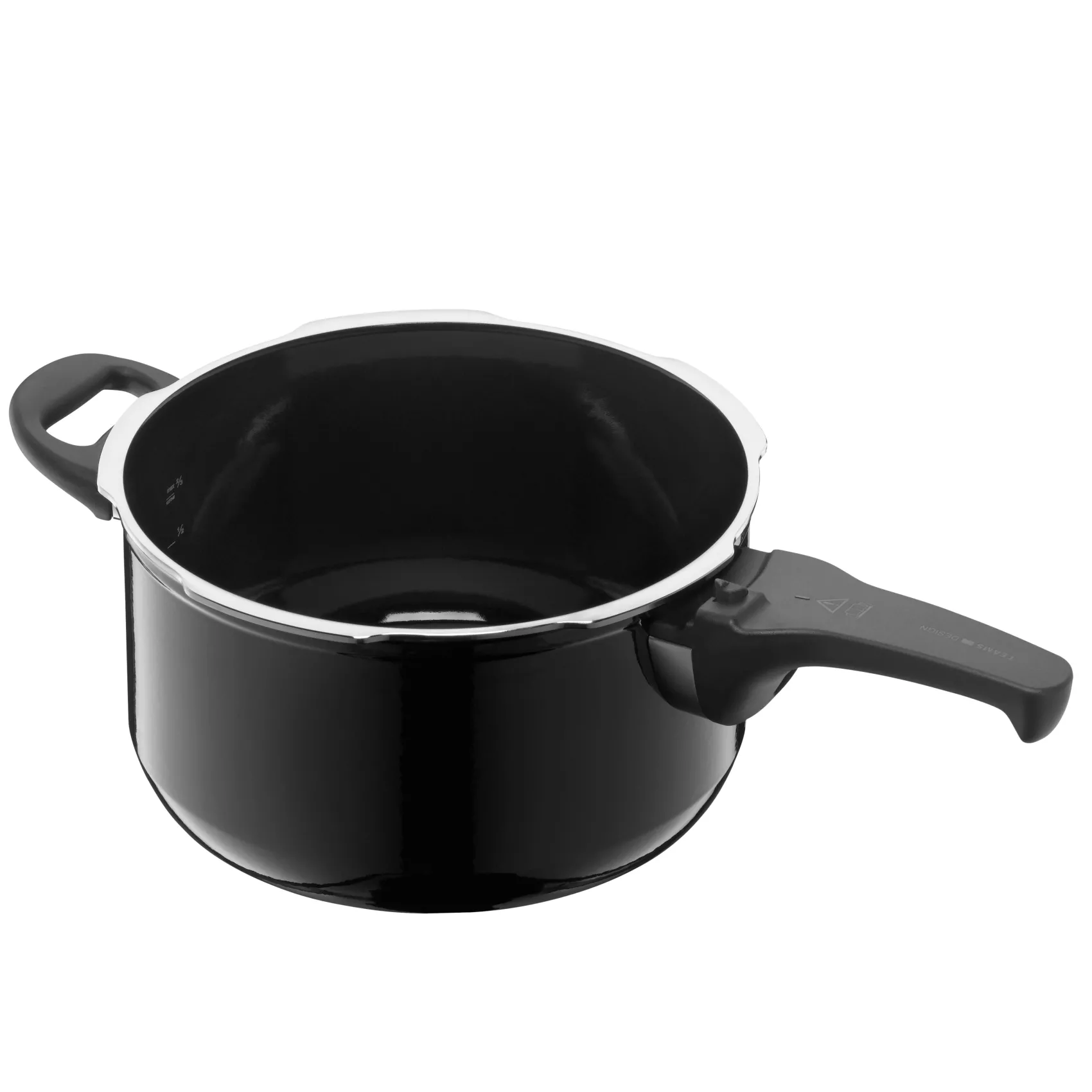 WMF Schnellkochtöpfe|Induktionstöpfe|Silit Silargan® Sicomatic t-Plus Schnellkochtopf-Set, 22 cm, 4,5 l und 3,0 l, Black