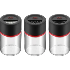 WMF Zuckerstreuer|Salz- & Pfefferstreuer|Silit Storio Gewürzstreuer-Set, 3-teilig