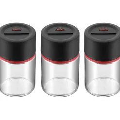 WMF Zuckerstreuer|Salz- & Pfefferstreuer|Silit Storio Gewürzstreuer-Set, 3-teilig