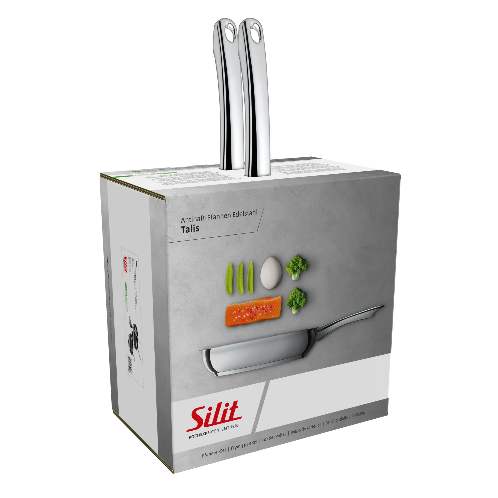 WMF Küchenutensilien|Induktionspfannen|Silit Talis Pfannen-Set mit Pfannenwender, 20 & 24 cm