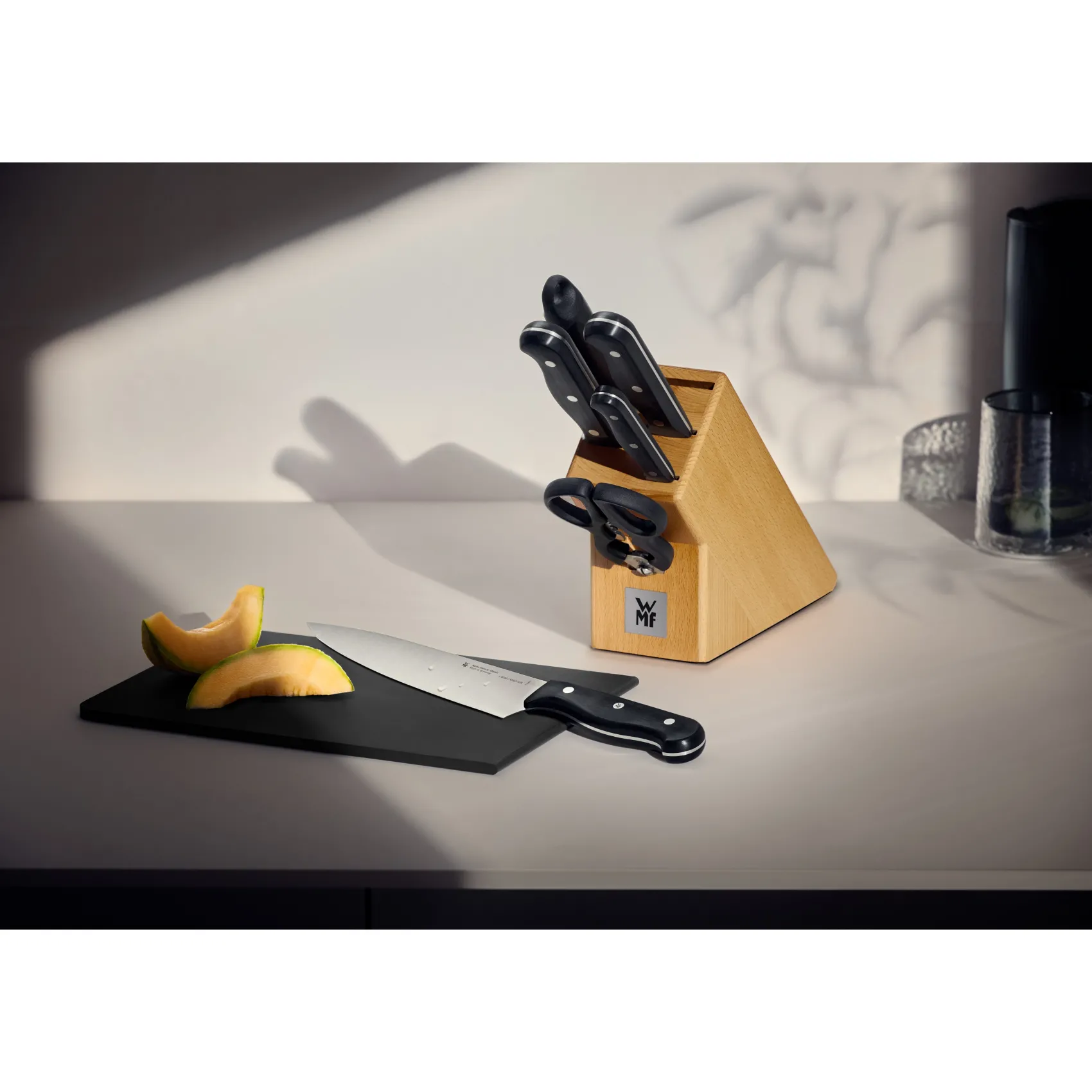 WMF Messerblöcke|Messersets|Spitzenklasse Plus Messer-Vorteils-Set* mit FlexTec Messerblock für die asiatische Küche, 6-teilig