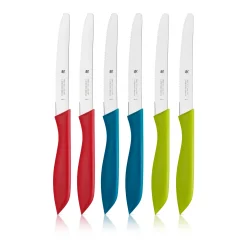 WMF Weitere Küchenmesser|Käsemesser|Vespermesser-Set, 6-teilig, Bunt