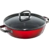 WMF Schmorpfannen|Pfannen Mit Deckel|Fusiontec Mineral Roasting Pan 28cm Red with lid