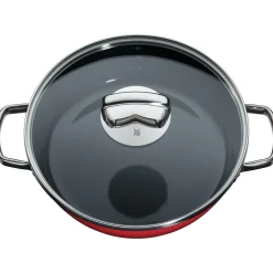 WMF Schmorpfannen|Pfannen Mit Deckel|Fusiontec Mineral Roasting Pan 28cm Red with lid