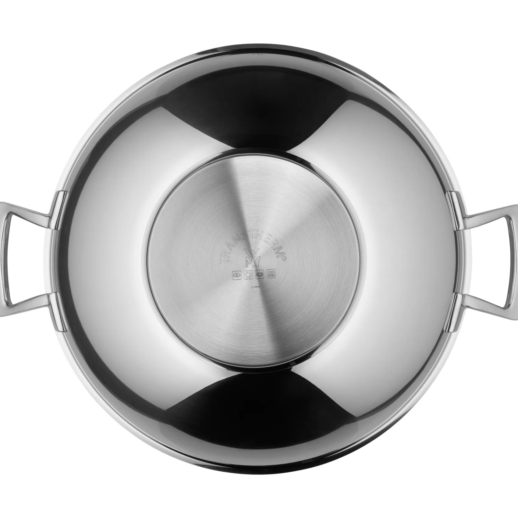 WMF Woks|Pfannen Mit Deckel|Wok mit Glasdeckel, 36 cm