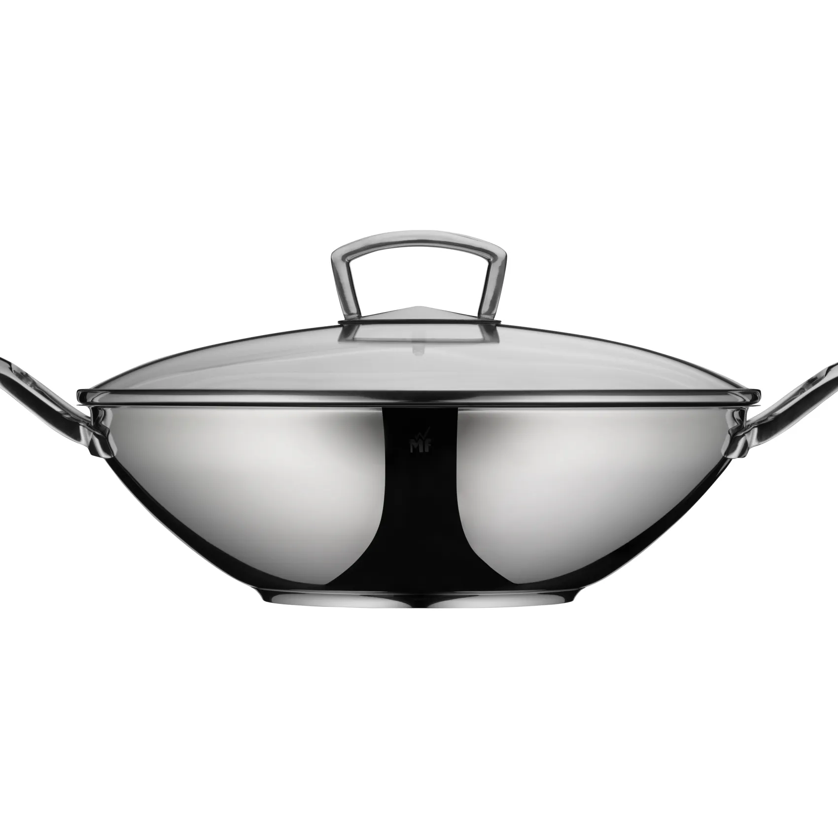 WMF Woks|Pfannen Mit Deckel|Wok mit Glasdeckel, 36 cm