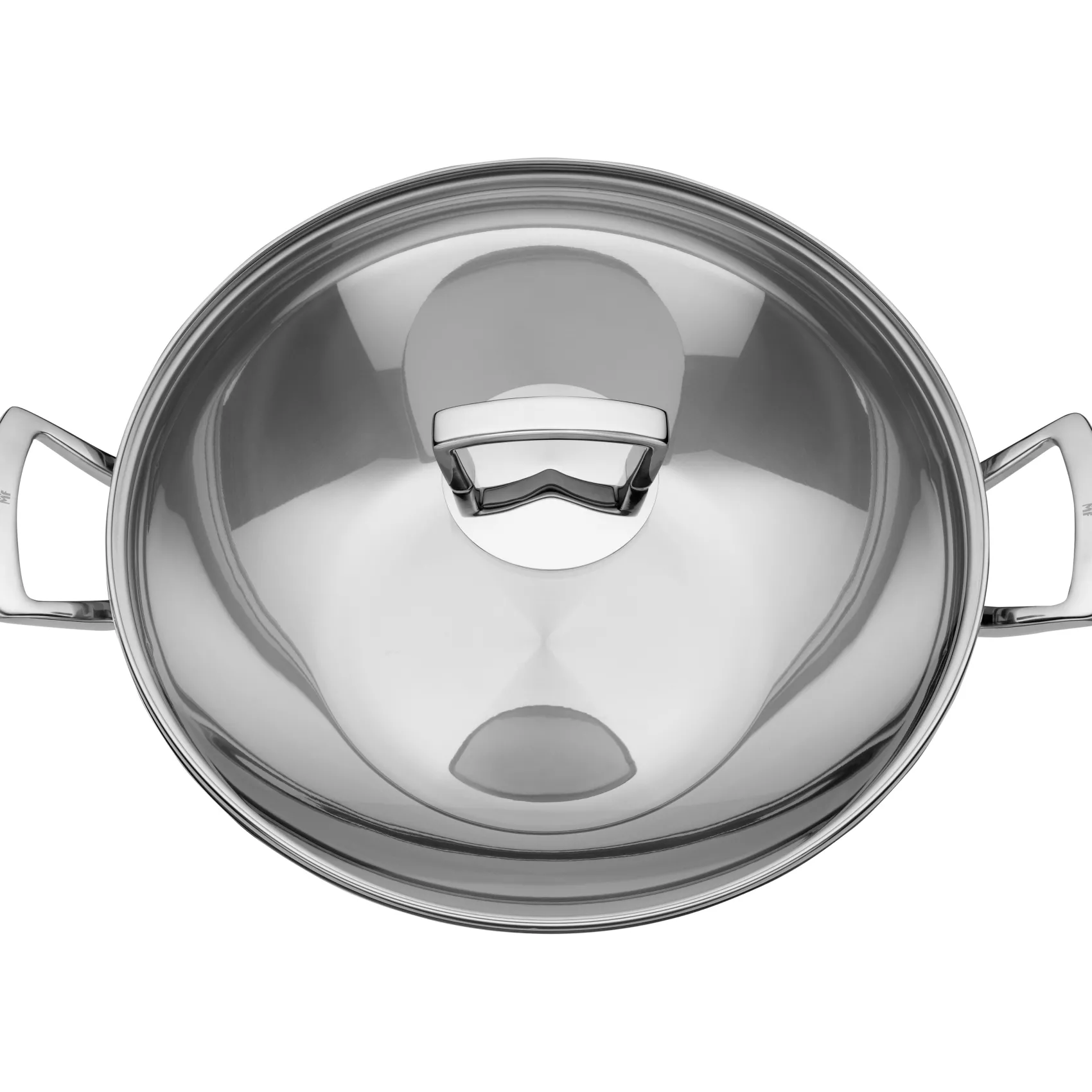 WMF Woks|Pfannen Mit Deckel|Wok mit Glasdeckel, 36 cm